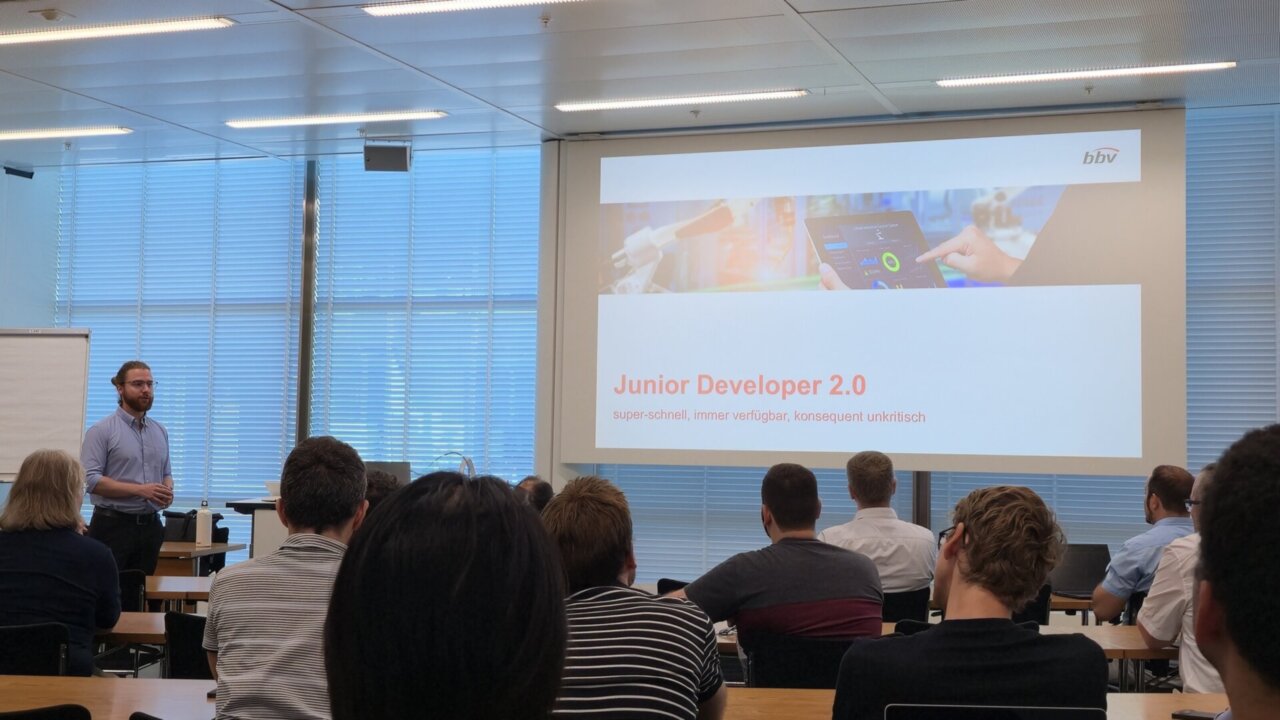 FHNW-Vortrag, Junior Developer 2.0 Folie